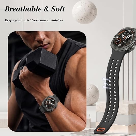 Case For Samsung Galaxy Watch Ultra 2 2026 Waterproof Silicone Sport Band