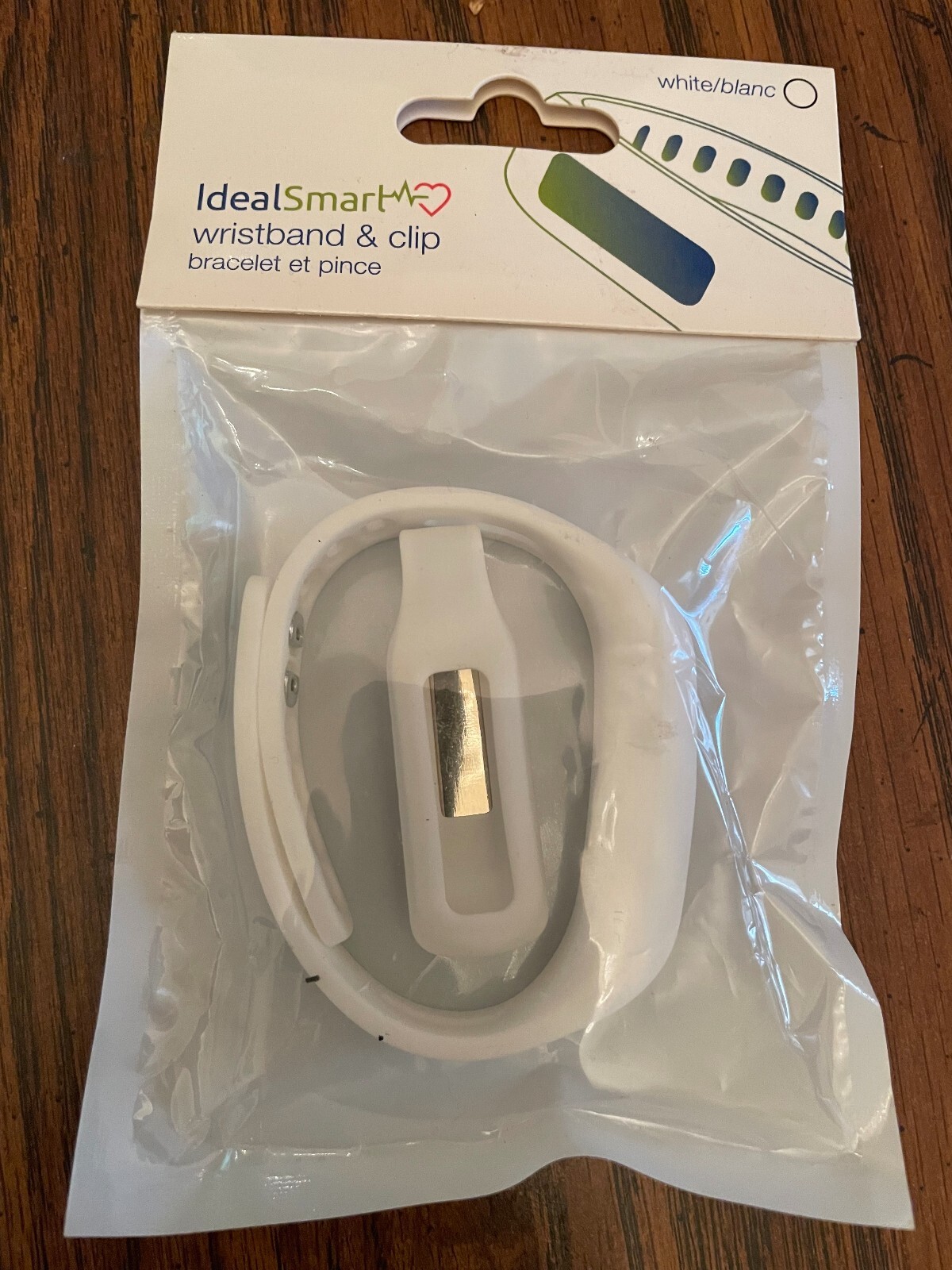 IDEALSMART – WRIST BAND & CLIP BAND WHITE – NEW!