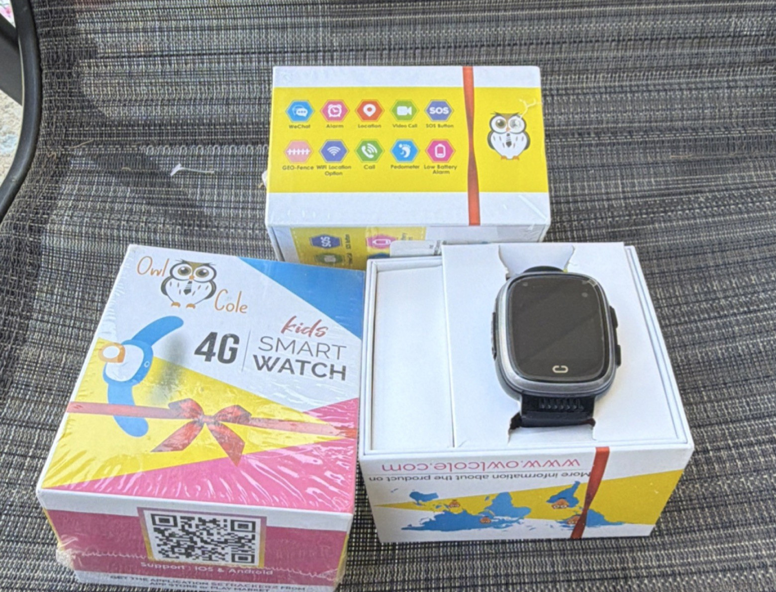 Owl Cole 4G Kids Smart Watch GPS Tracker, Video Call, SOS, Black