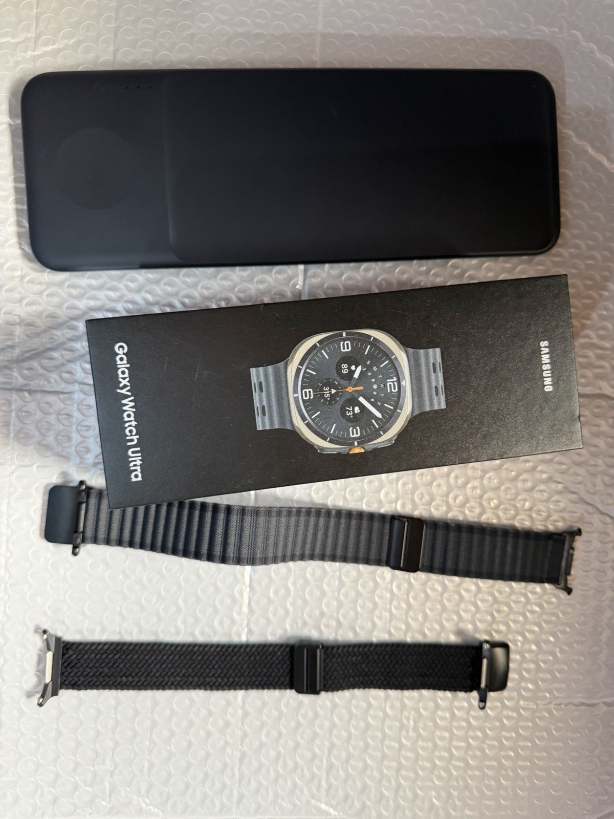 Samsung Galaxy Watch Ultra (2024) 47mm unlocked W/ Charging Pad, 2 Extra Bands