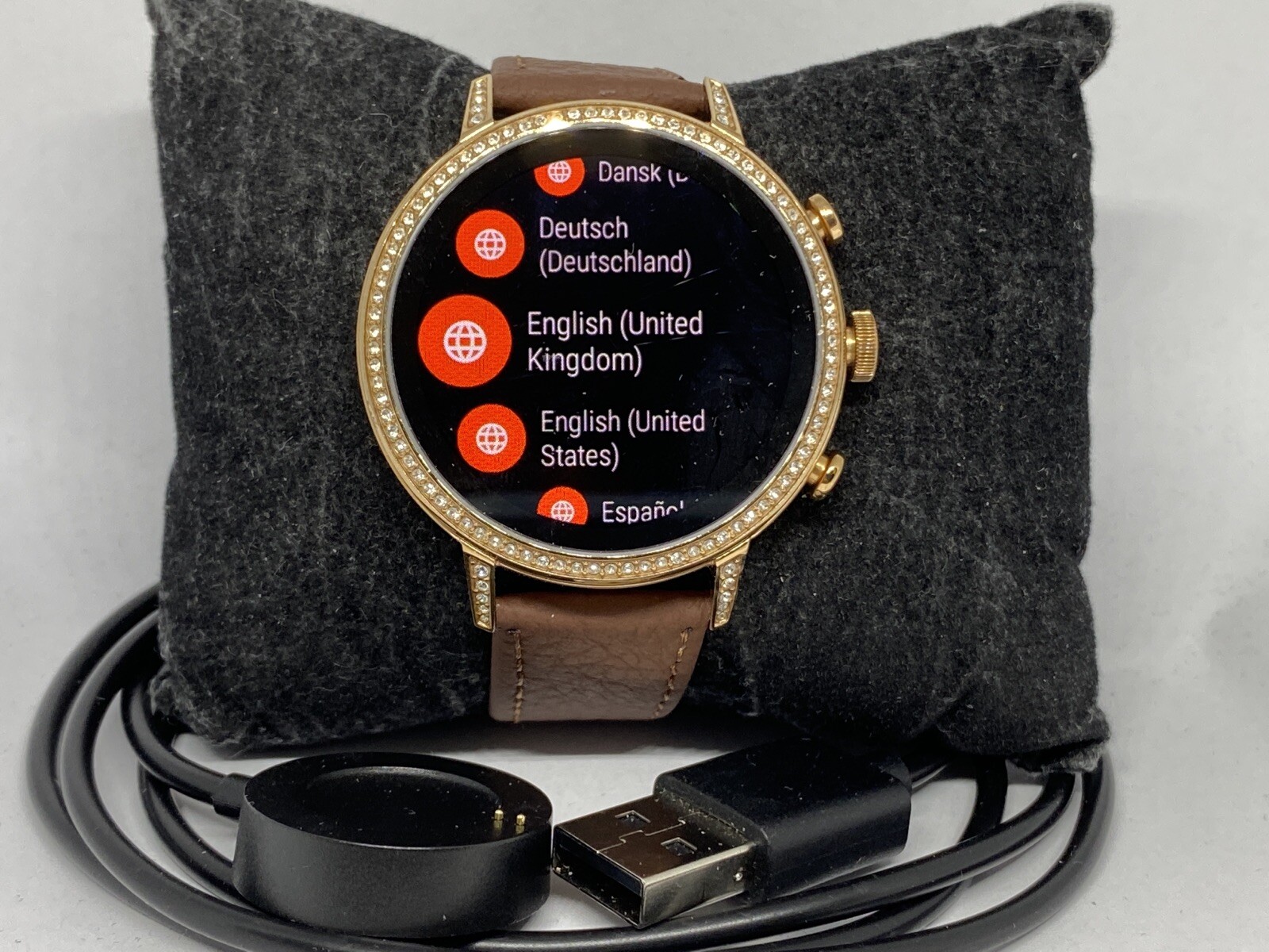 Fossil Gen 4 Authentic Digital Dial Smart Watch Custom Band FTW6015 LT294