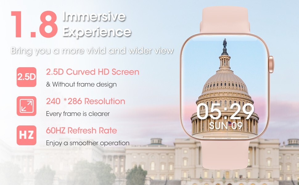 Women’s Smart Watch Bluetooth SmartWatch For Apple iPhone iOS and Android