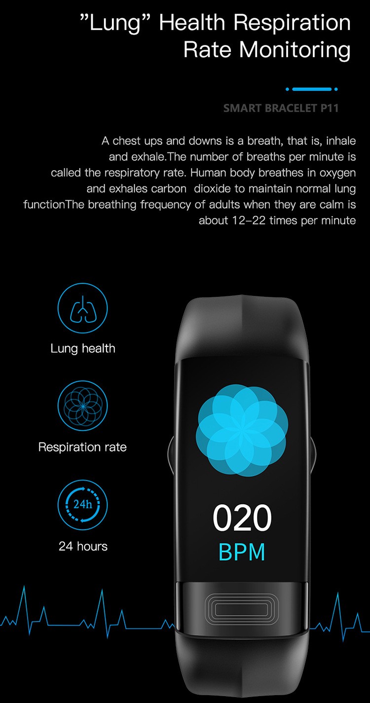 P11PLUS Smart Watch ECG Body Temperature Heart Rate SpO2 Monitor Fitness Tracker