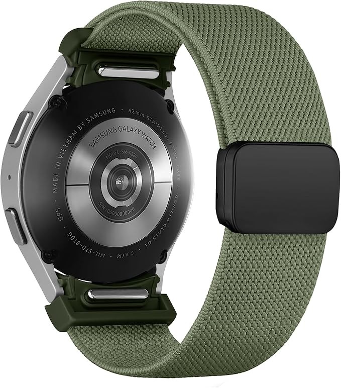 Nylon Fabric Band Compatible with Samsung Galaxy Watch 7 40mm Sport Nylon Strap