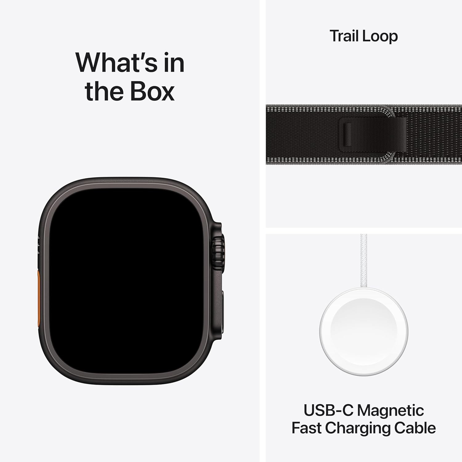 Apple Watch Ultra 3 49mm GPS+Cell Titanium w/ M/L Charcoal Trail Loop MF1H4LW/A