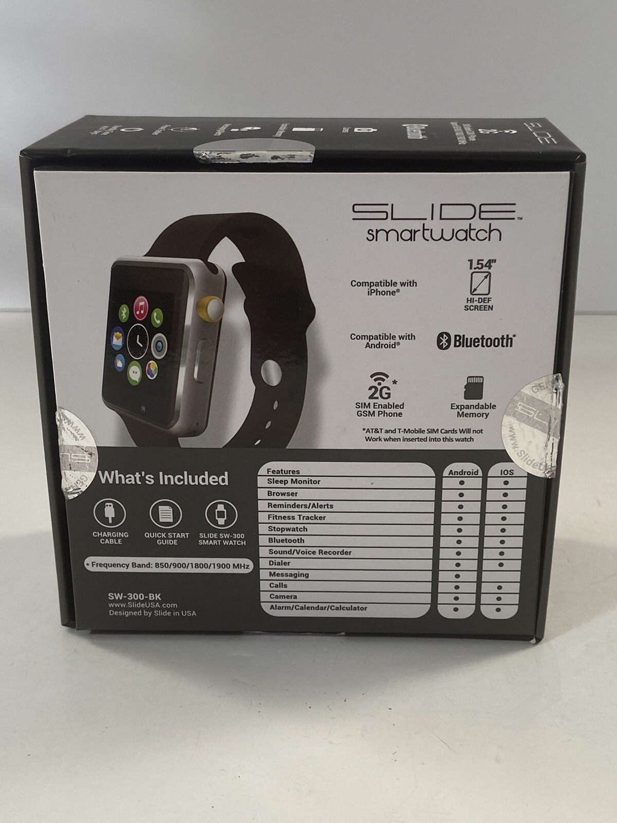 SLIDE SMARTWATCH SW300-BK