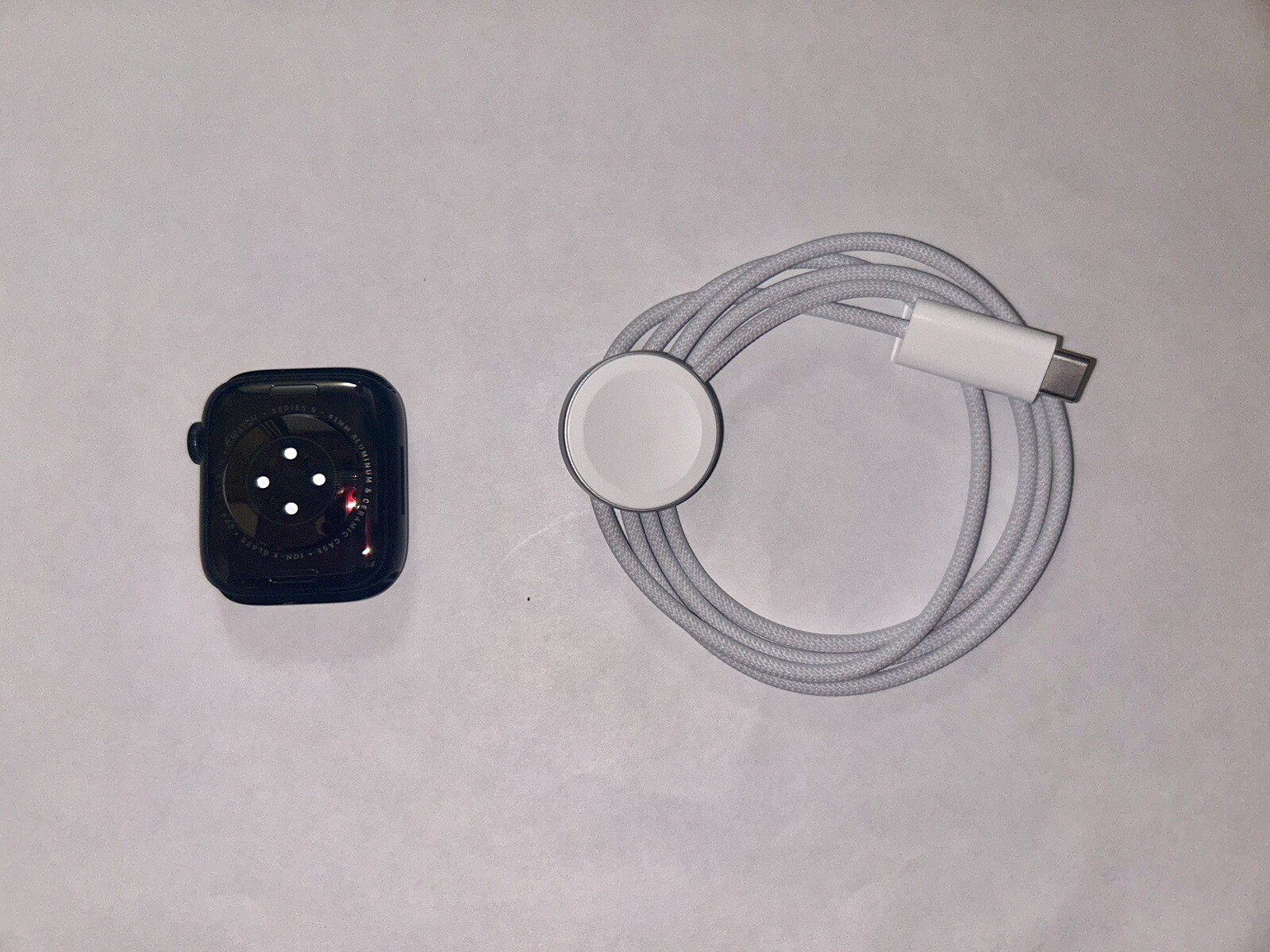 Apple Watch Series 9 41mm Aluminum Case with Sport Band – Midnight, (No Box)