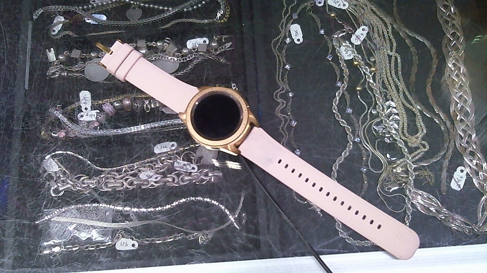 Samsung Galaxy Watch 8649 Pink Gold Bluetooth GPS Smartwatch works