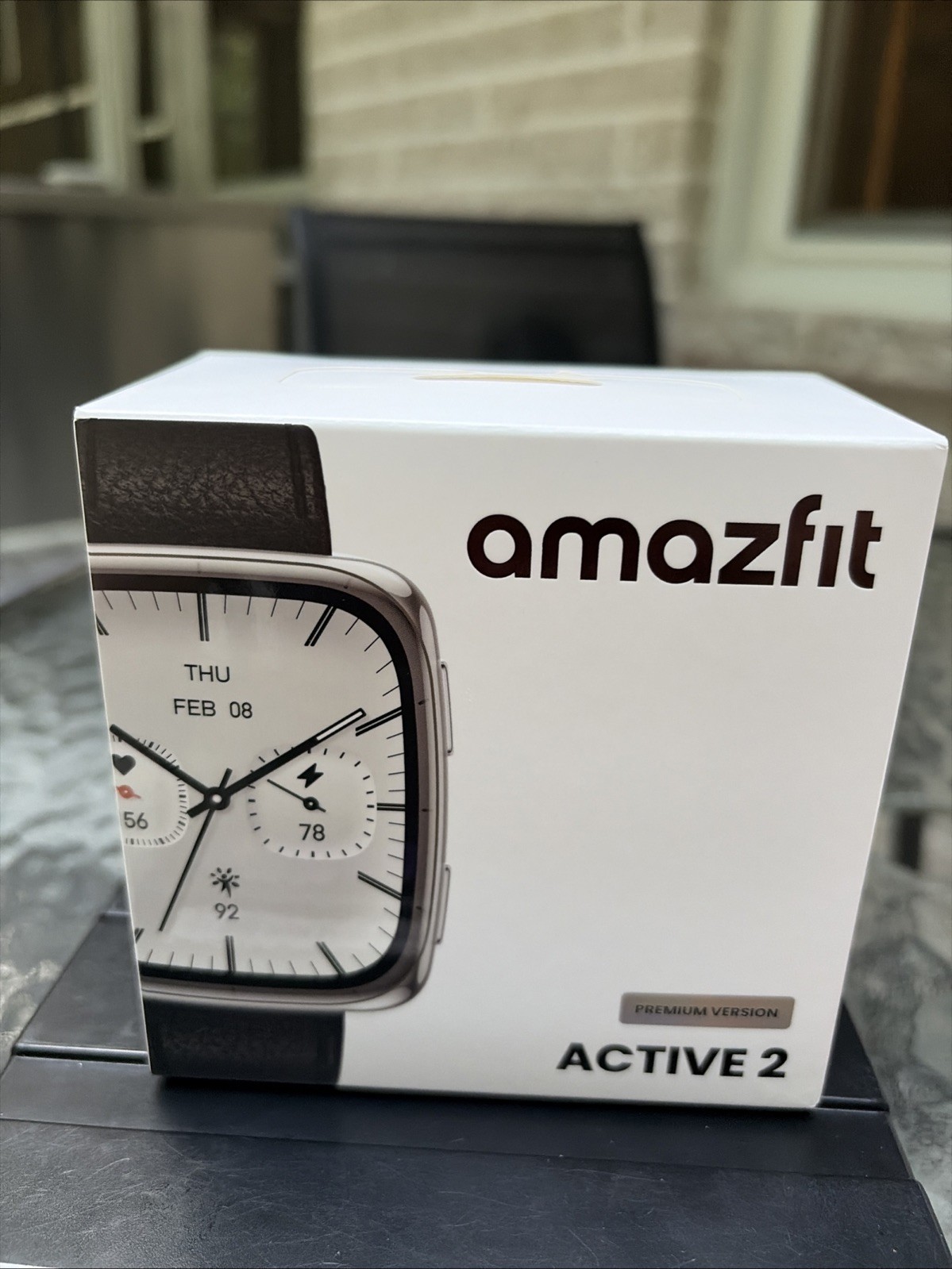 *NEW* Amazfit Active 2 Square Smartwatch (Premium Version) w/ Black Leather Band