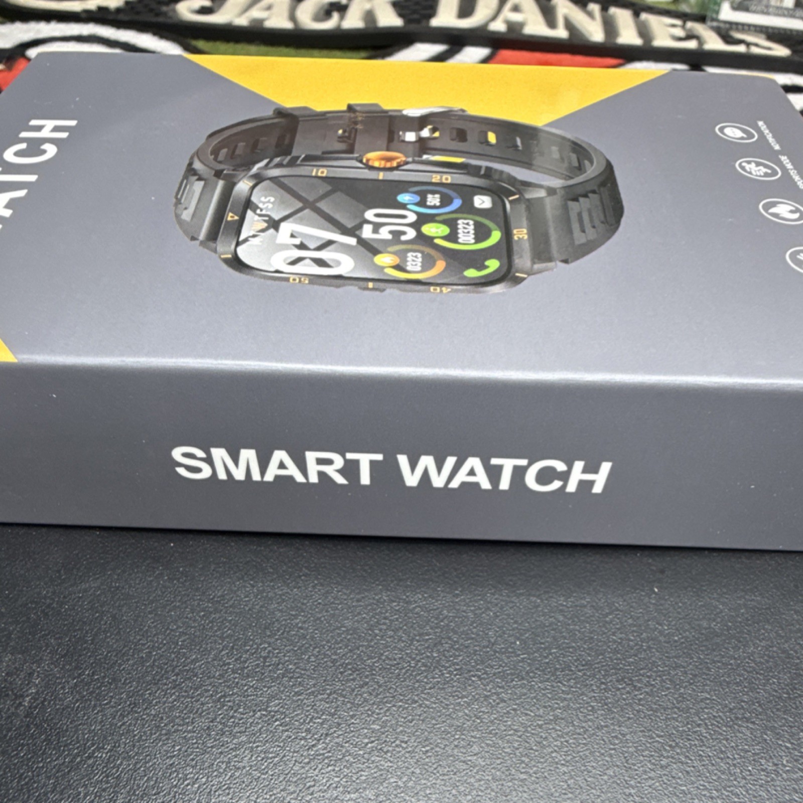Smart Watch Adult Silicone Band Android iOS Call Sports Notification Black