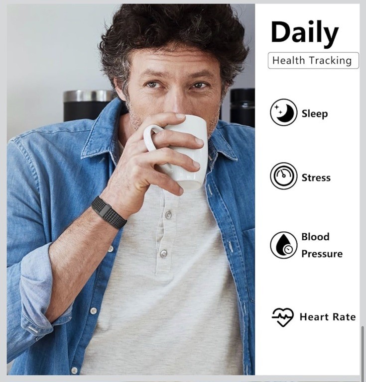 IAMJOY Smart Health Wristband, Wearable Activity & Fitness Tracker for Multi-Spo