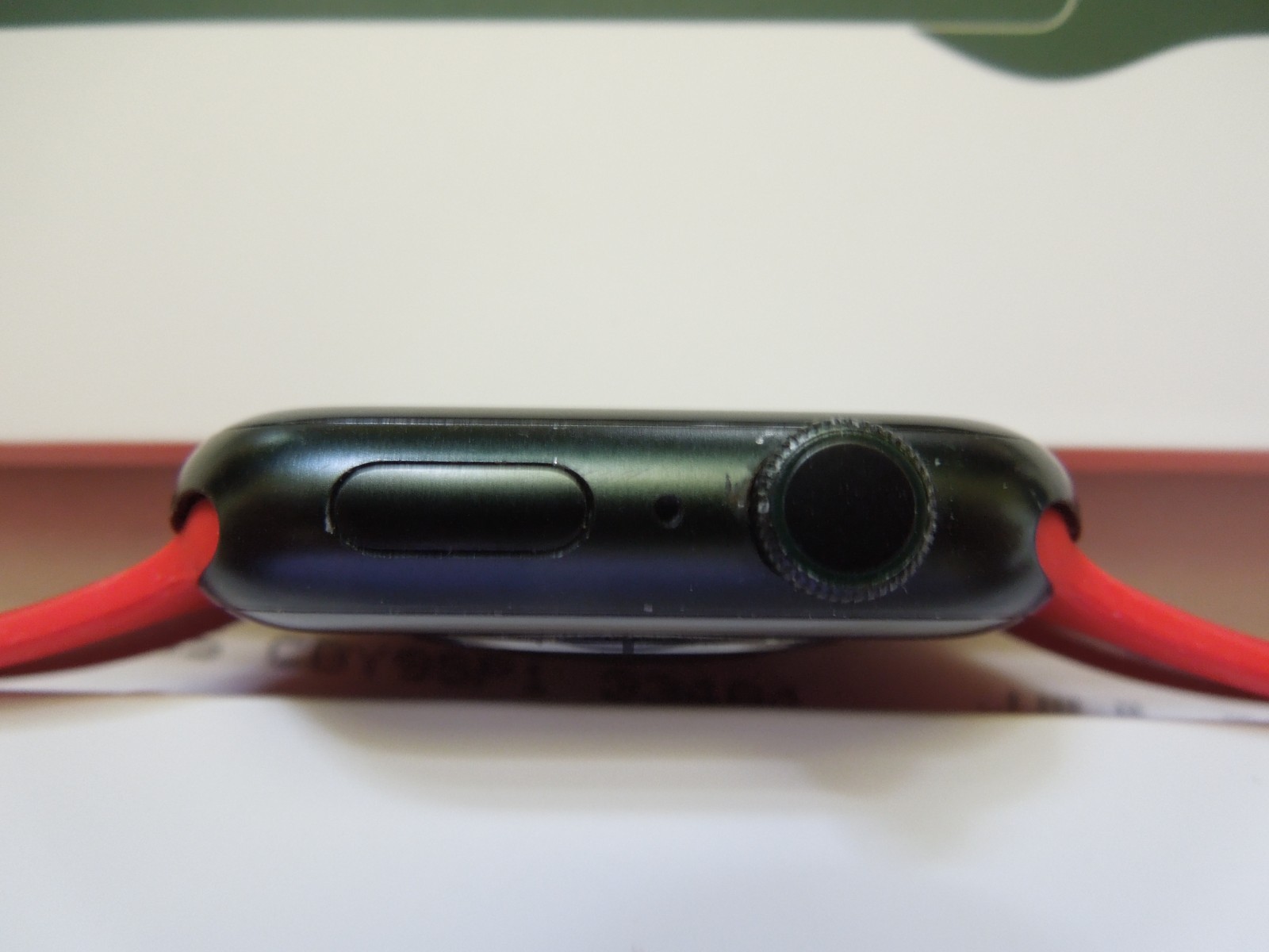 Apple Watch Series 7 45mm Black Aluminum Case with Red Sport Band (GPS)