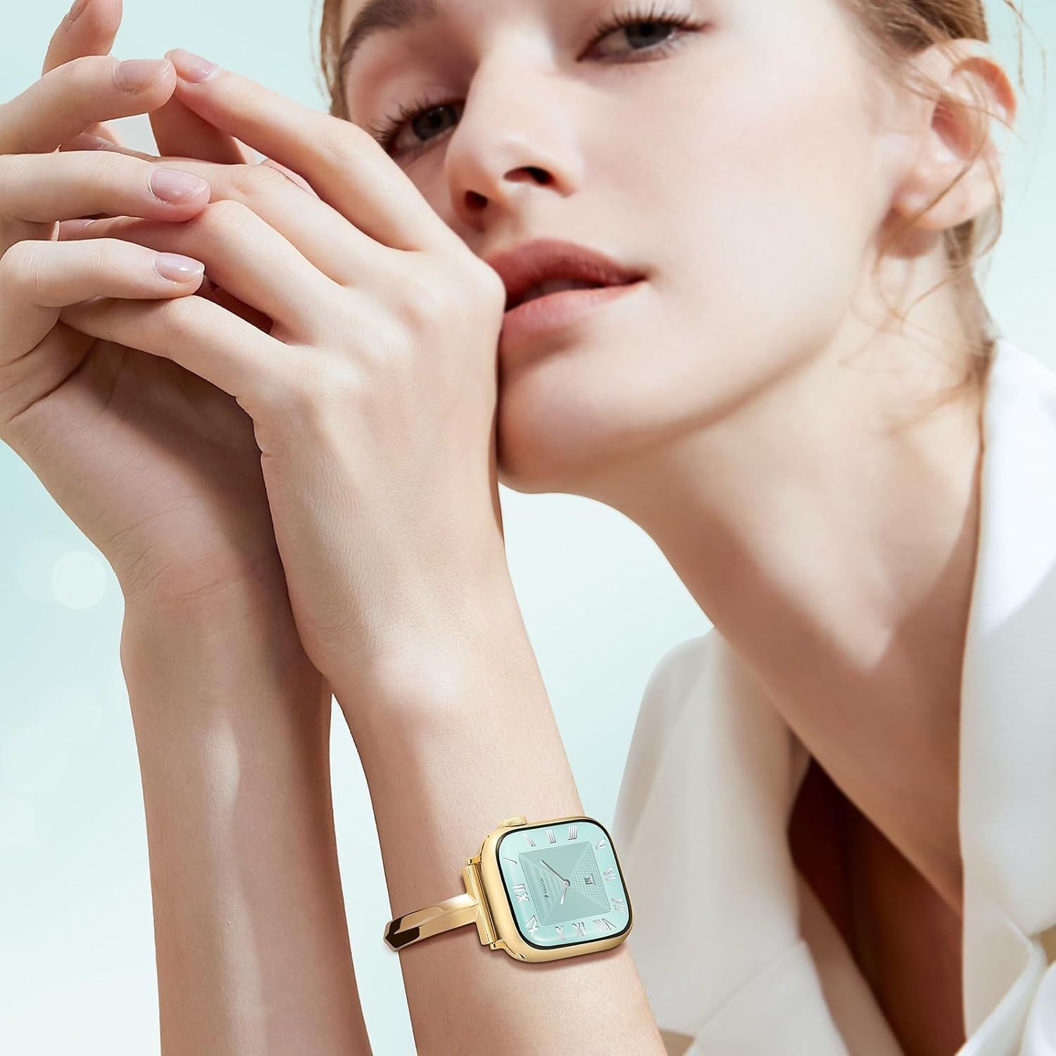Thin Stainless Steel Strap Compatible with Apple Watch 38mm 40mm 41mm 42mm