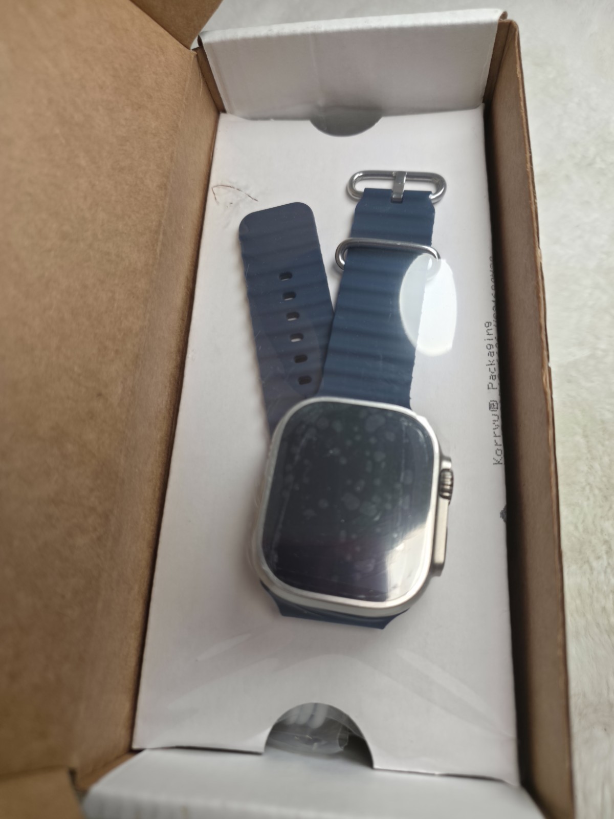 Apple Watch Ultra 2 [GPS + Cellular 49mm] Titanium with Blue Ocean Band Re^newed