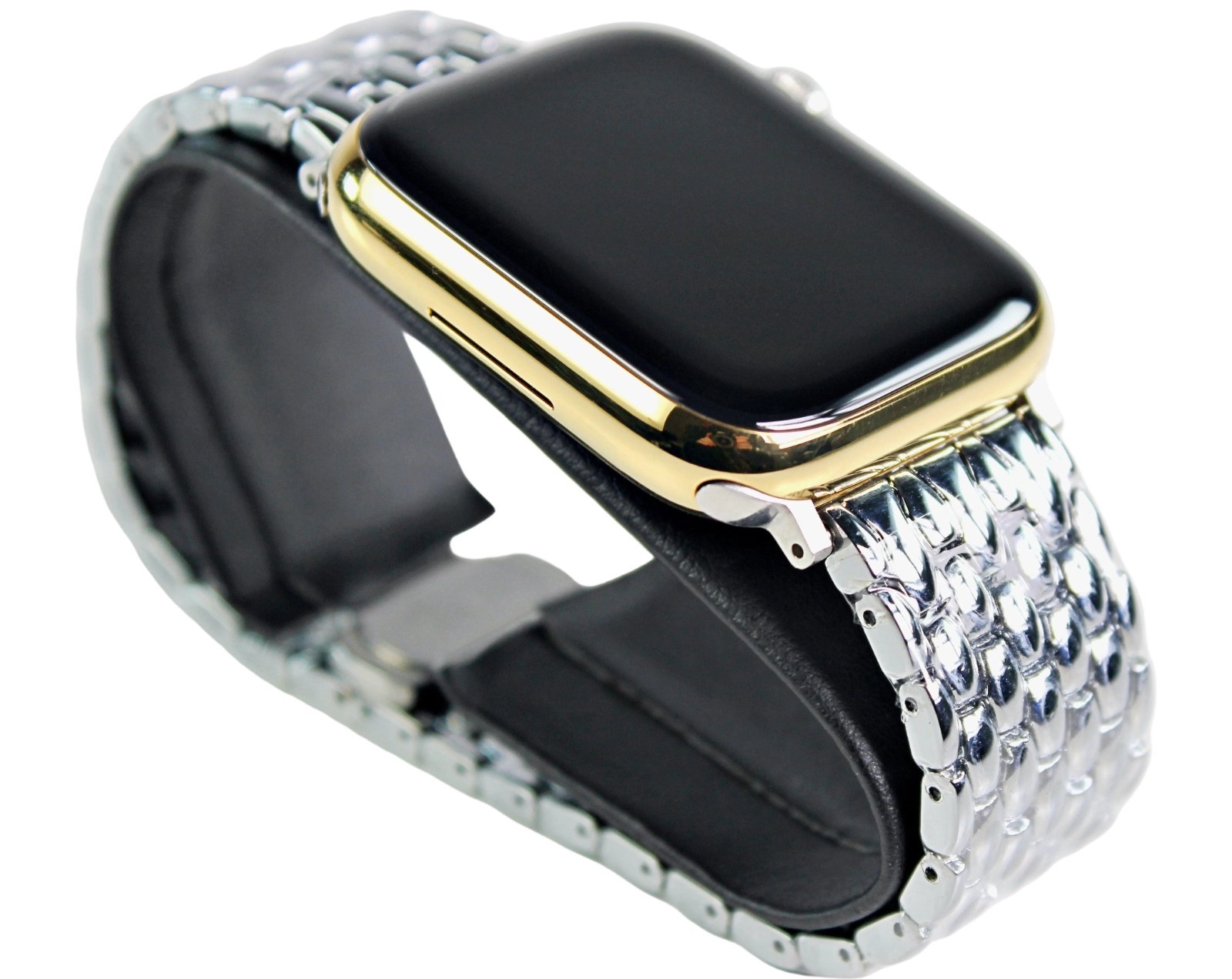 Apple Watch Series 8 (2022) – 45mm • GPS • 5G • 24K Gold Finish – S. Steel Band