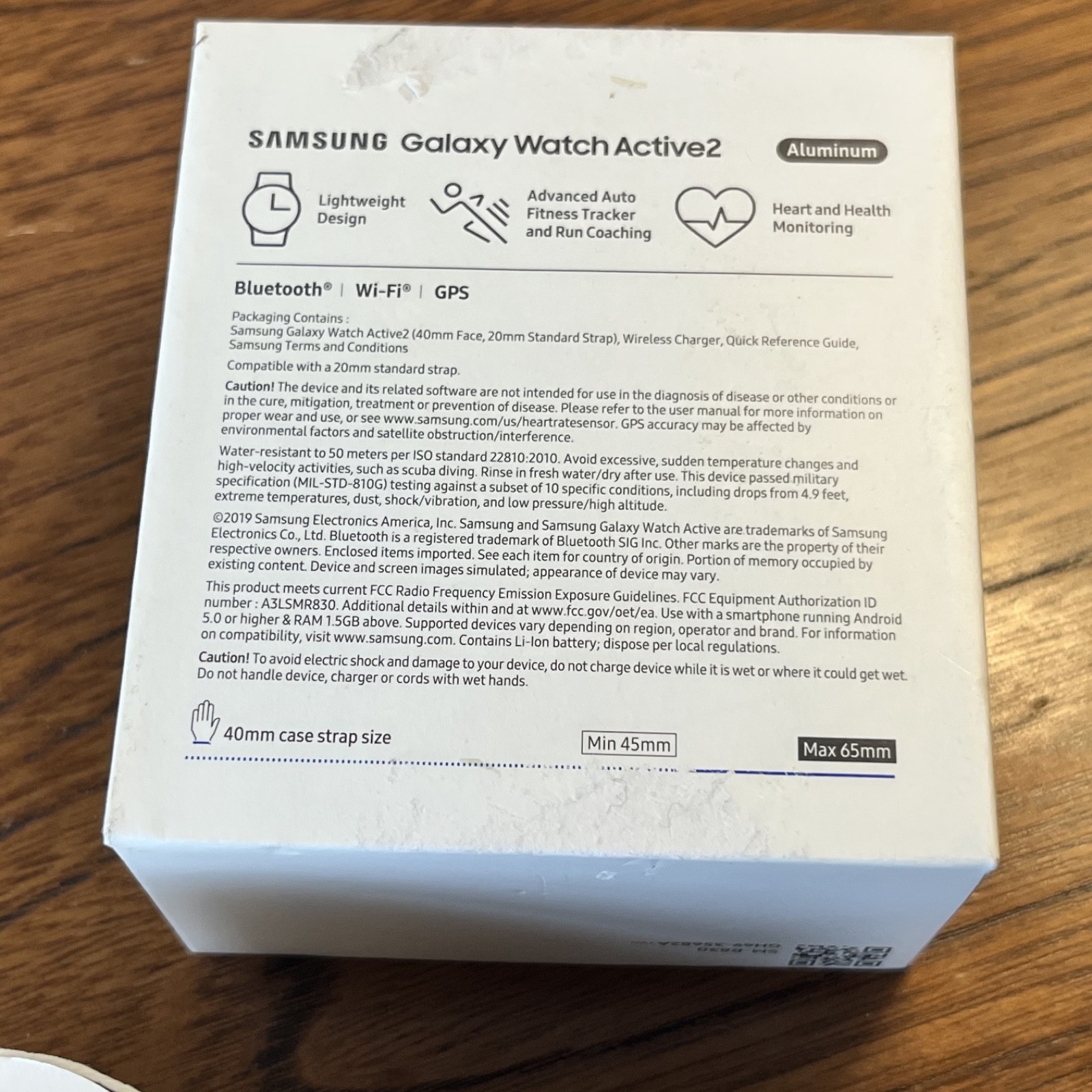 Samsung Galaxy Watch Active 2 SM-R830 40mm Aluminum Case with Sport Band PARTS!