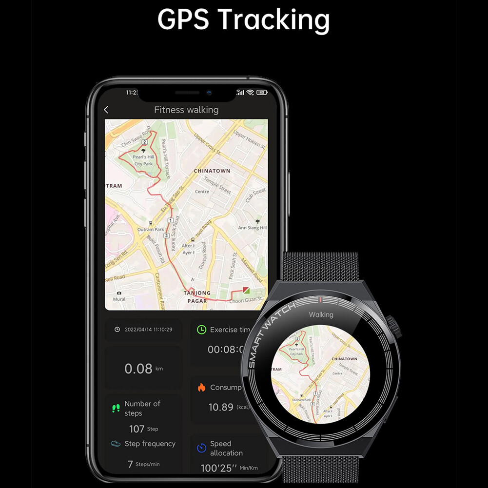 Touch Screen Smart Watch Men Women Business Watch Bluetooth Call for Cell Phones