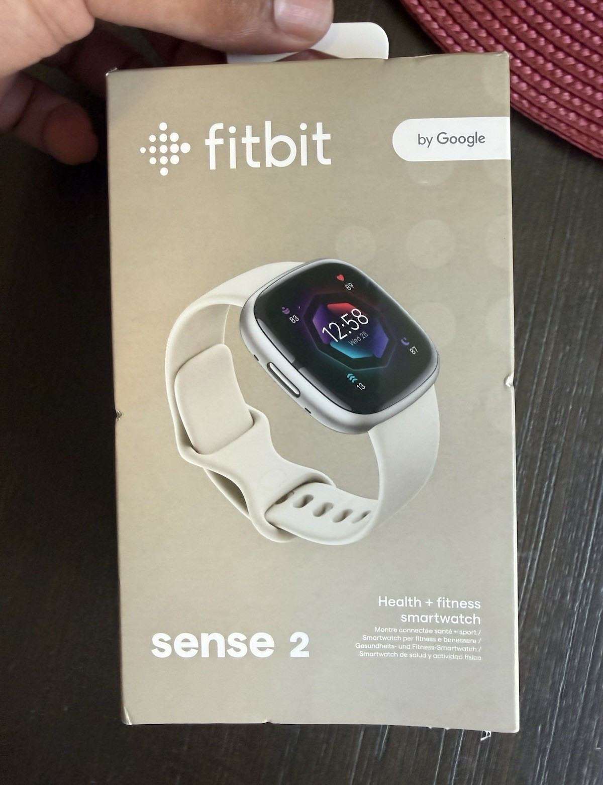 Fitbit Sense 2 Smartwatch White Silicone Band Silver 24mm Android/iOS 4GB