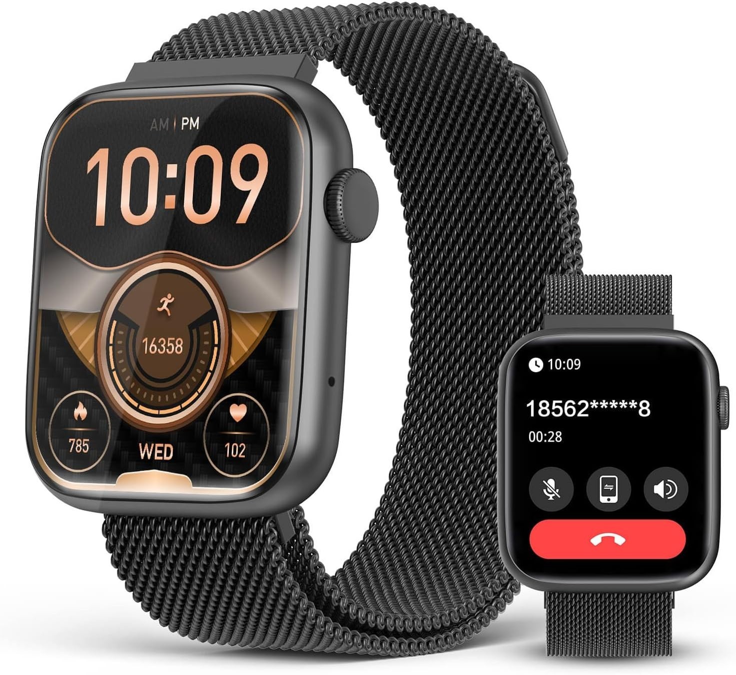 EarlySincere Smart Watch with Bluetooth 1.9” AMOLED Waterproof Blood Pressure