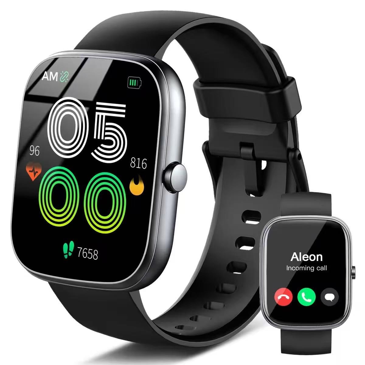 for Men (Answer/Make ), 1.91″ HD Screen Fitness Tracker, Heart Rate/Sleep Mon…