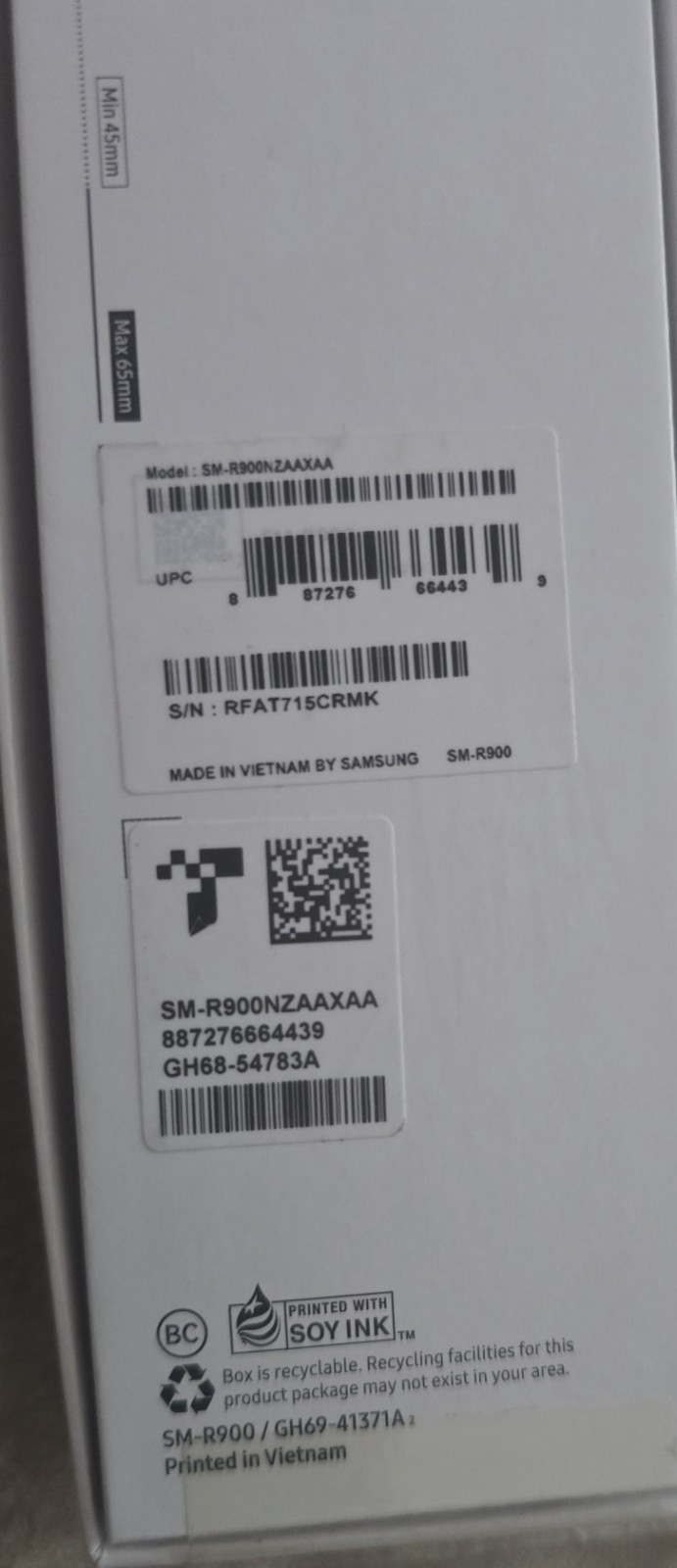 Samsung Galaxy Watch 5 40mm Black Aluminum SM-R900 GPS with 5 Sapphire Crystal