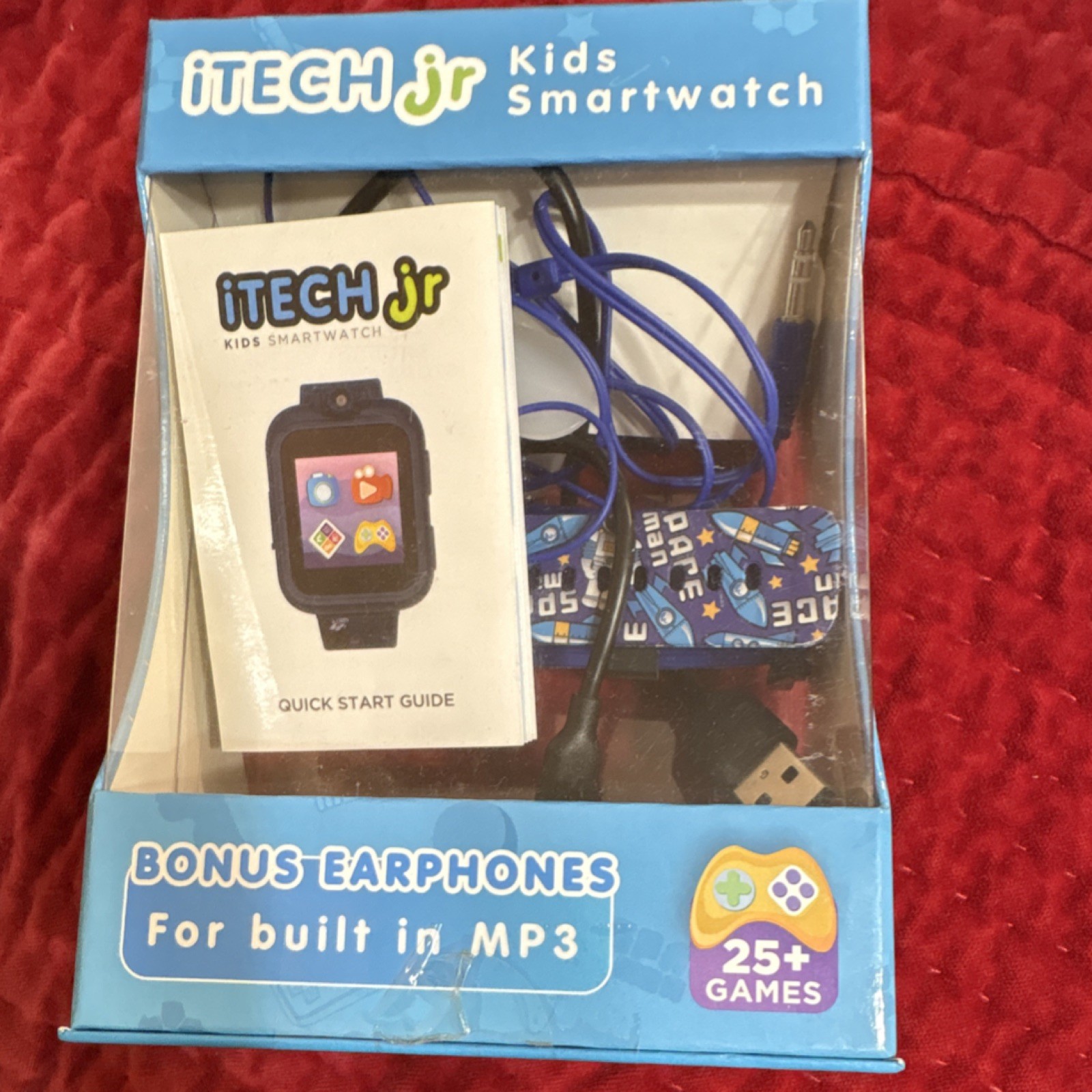 iTECH jr Kids Smartwatch Blue, Touchscreen, MP3 Player, Games, Earphones