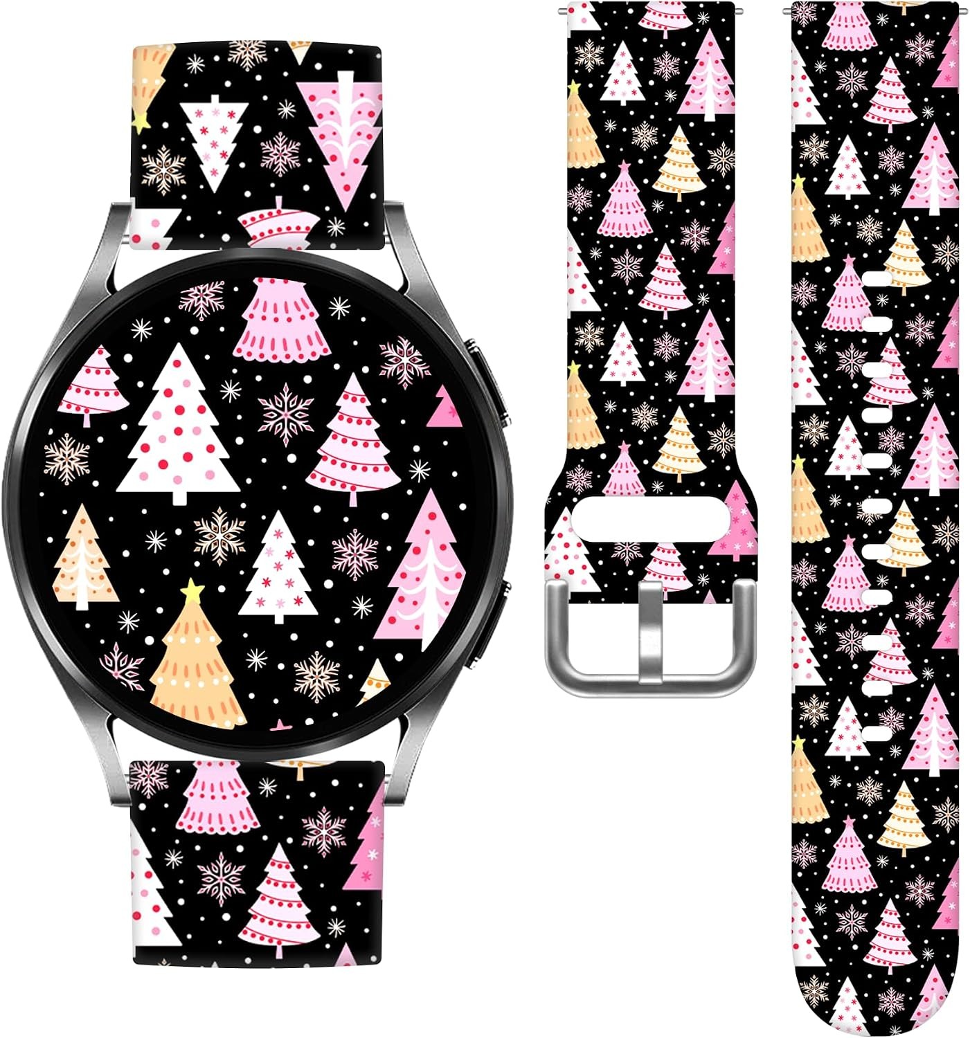 Silicone Strap for Samsung Galaxy Watch 7/6/5/4/5 Pro (45mm) 20mm Pattern