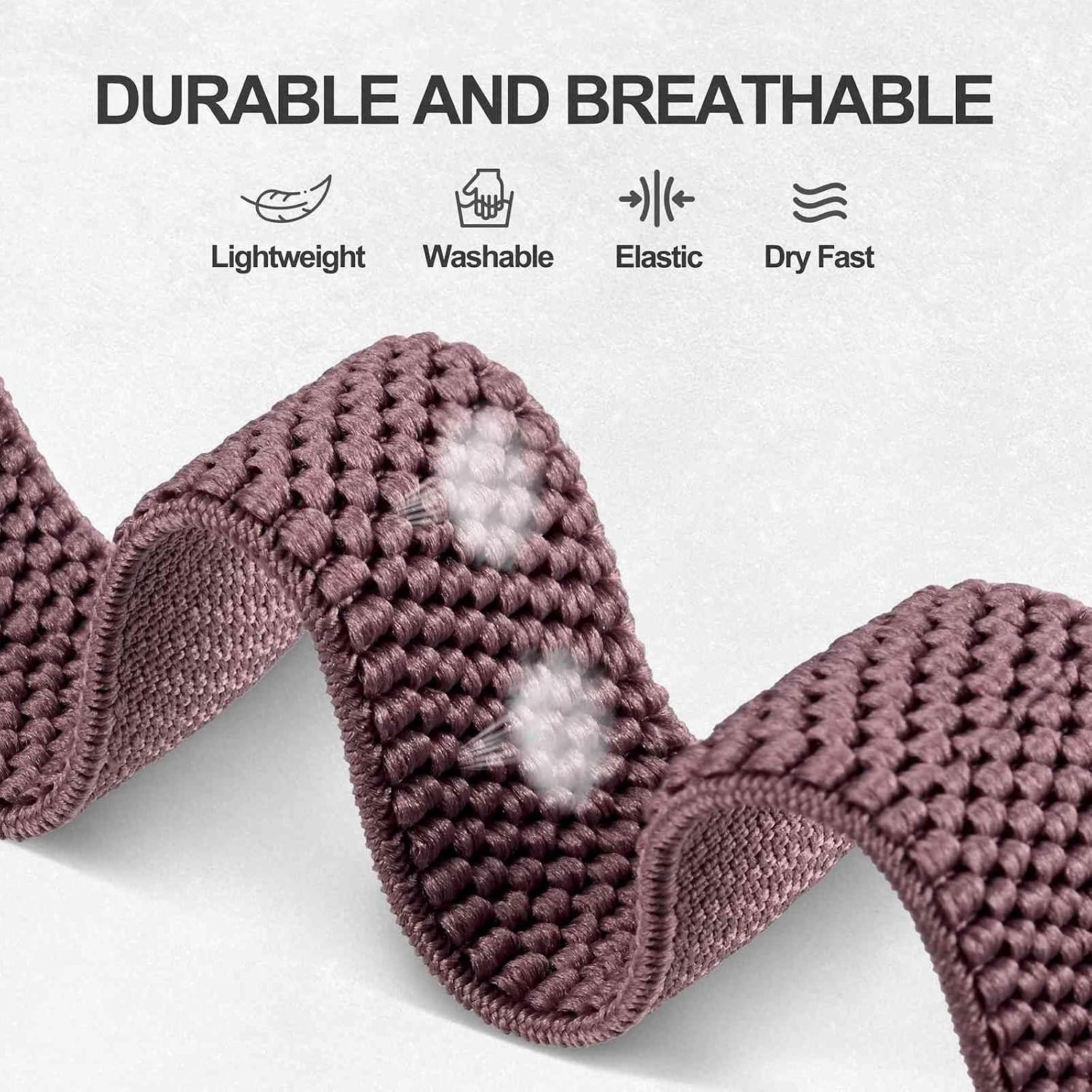 Adjustable Elastic Strap Compatible with 16mm 18mm 20mm Watches