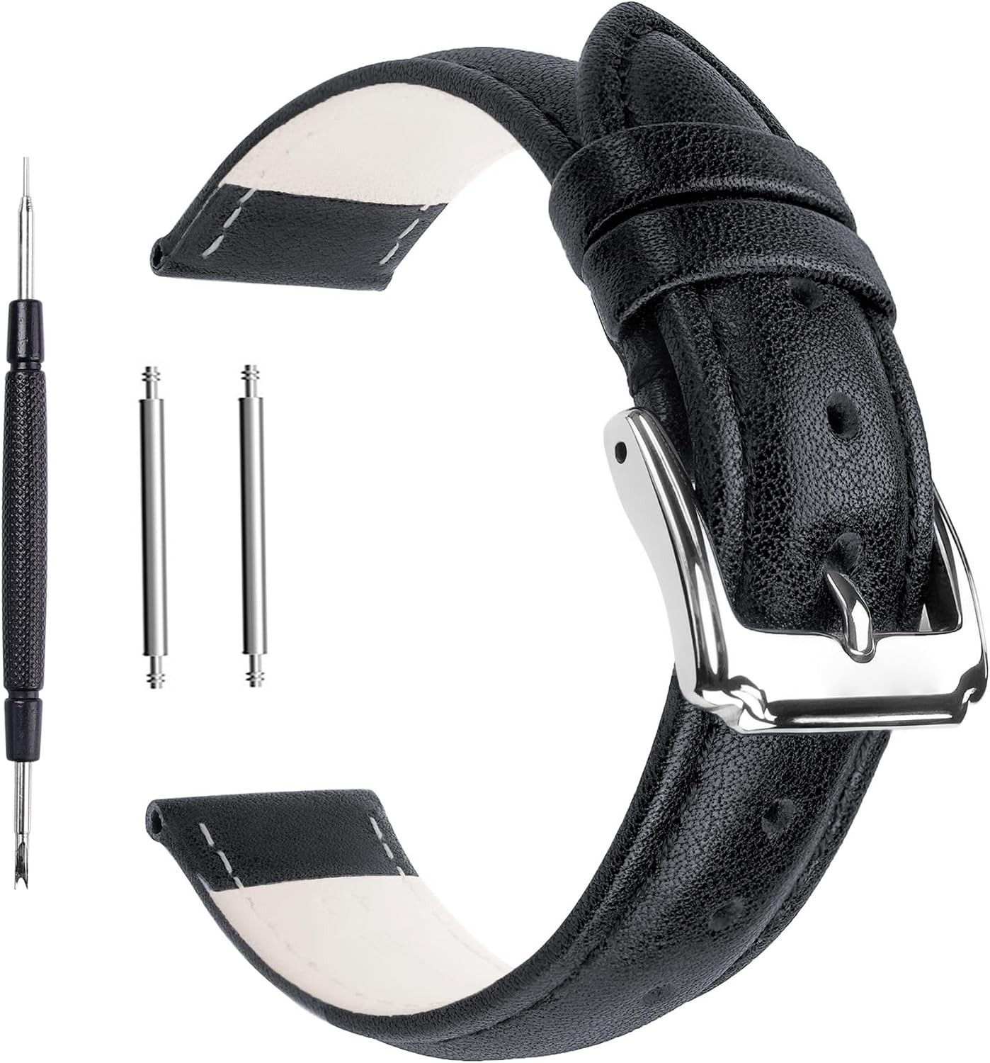 Soft Calf Leather Watch Band for 14mm 16mm 18mm 20mm 22mm Compatible Watches