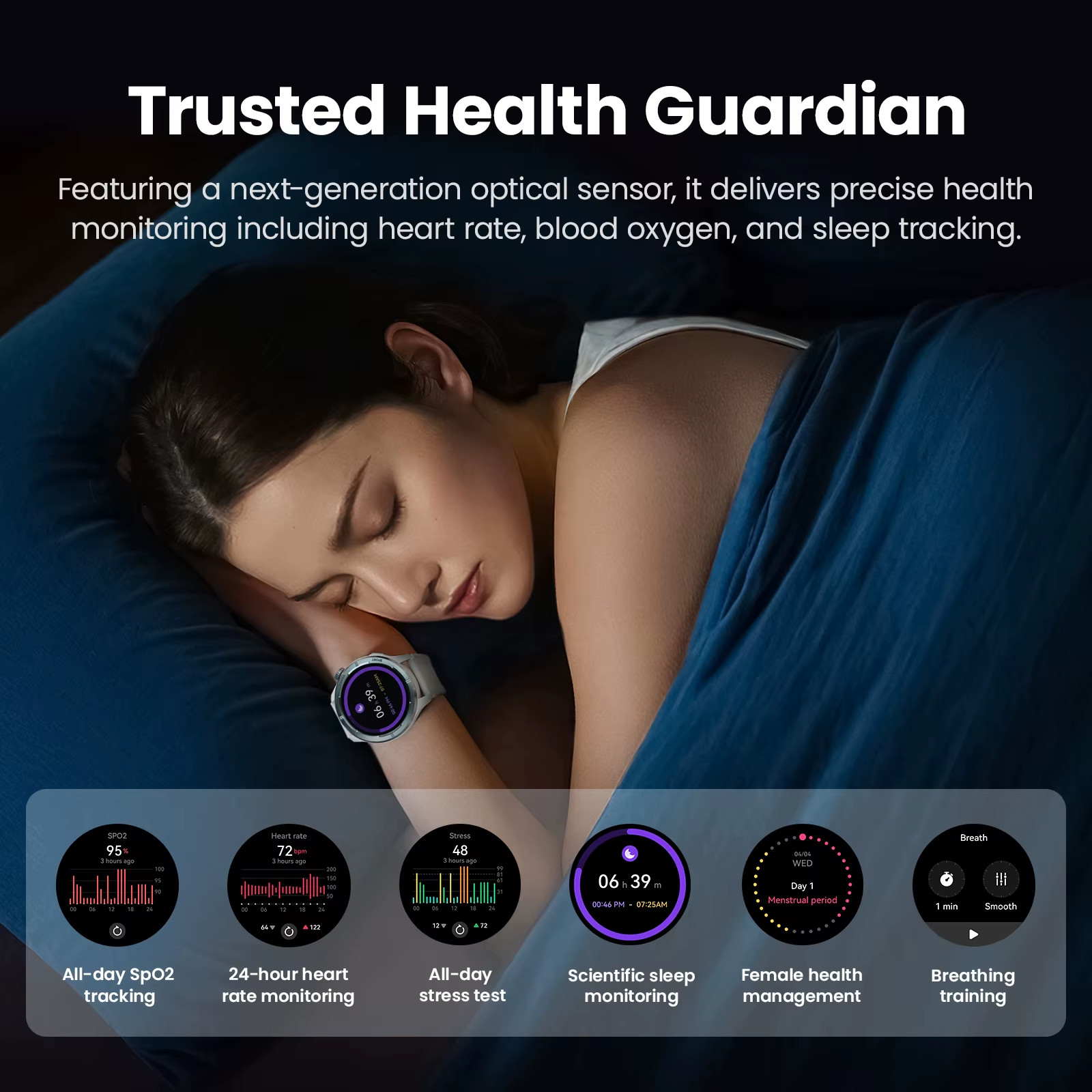 Solar Neo Smartwatchs 1.53” HD Display 24H Health Monitoring Bluetooth Call Sma