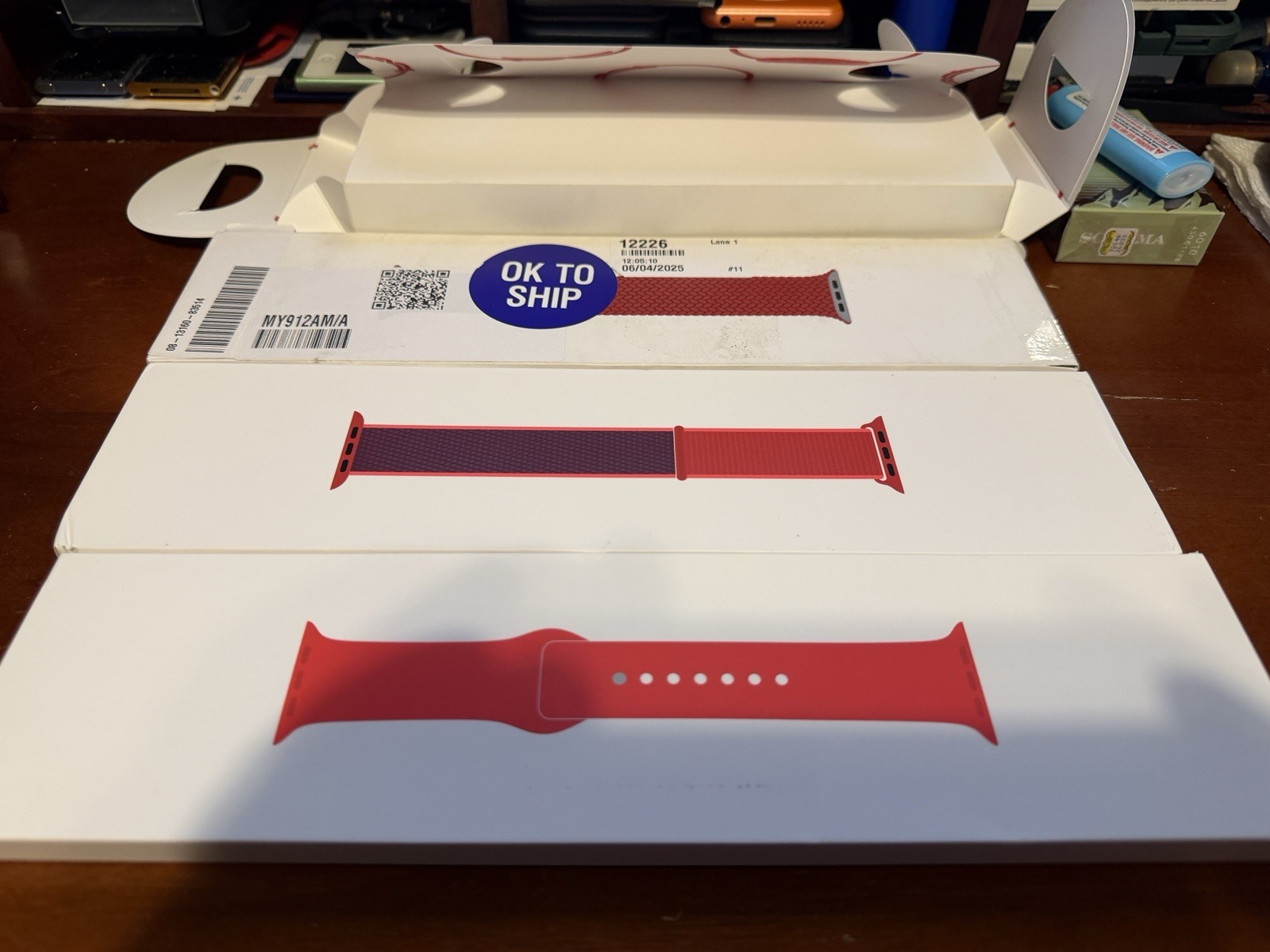 Apple Watch Series 9 45 mm Product Red MRXK3LL/A GPS Bundle Extras