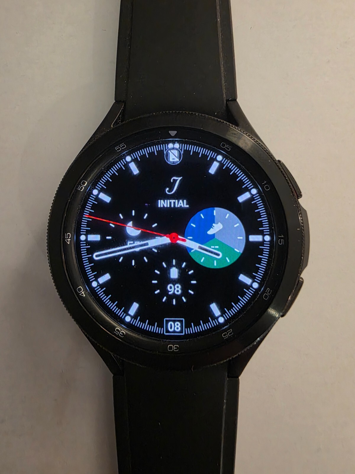 Samsung Galaxy Watch 4 Classic 46mm Aluminum Case with Sport Band – Black (LTE)