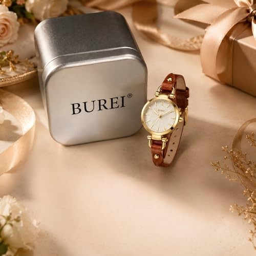[BUREI] Women’s Analog Quartz Watch, Waterproof, Simple, Stylish, E… ore order