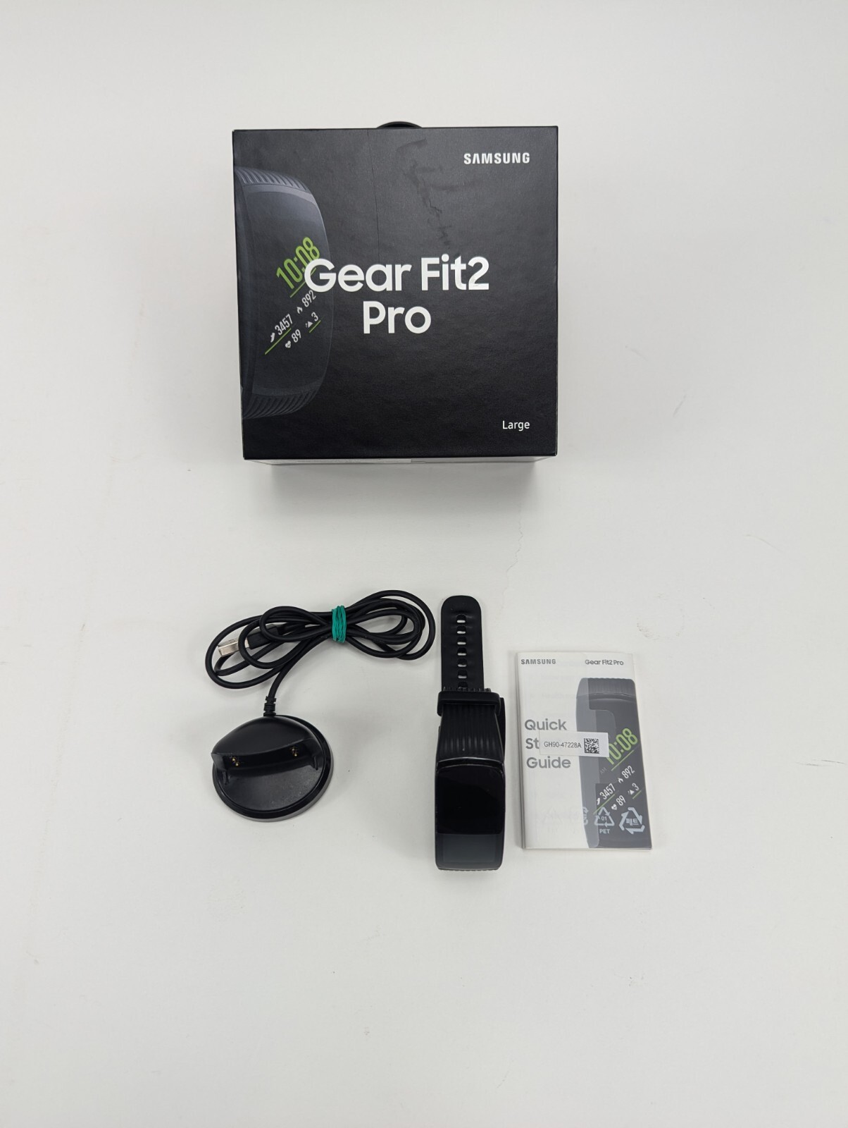Samsung Gear Fit2 Pro SM-R365 Fitness Black Smartwatch Large – Parts Not Working