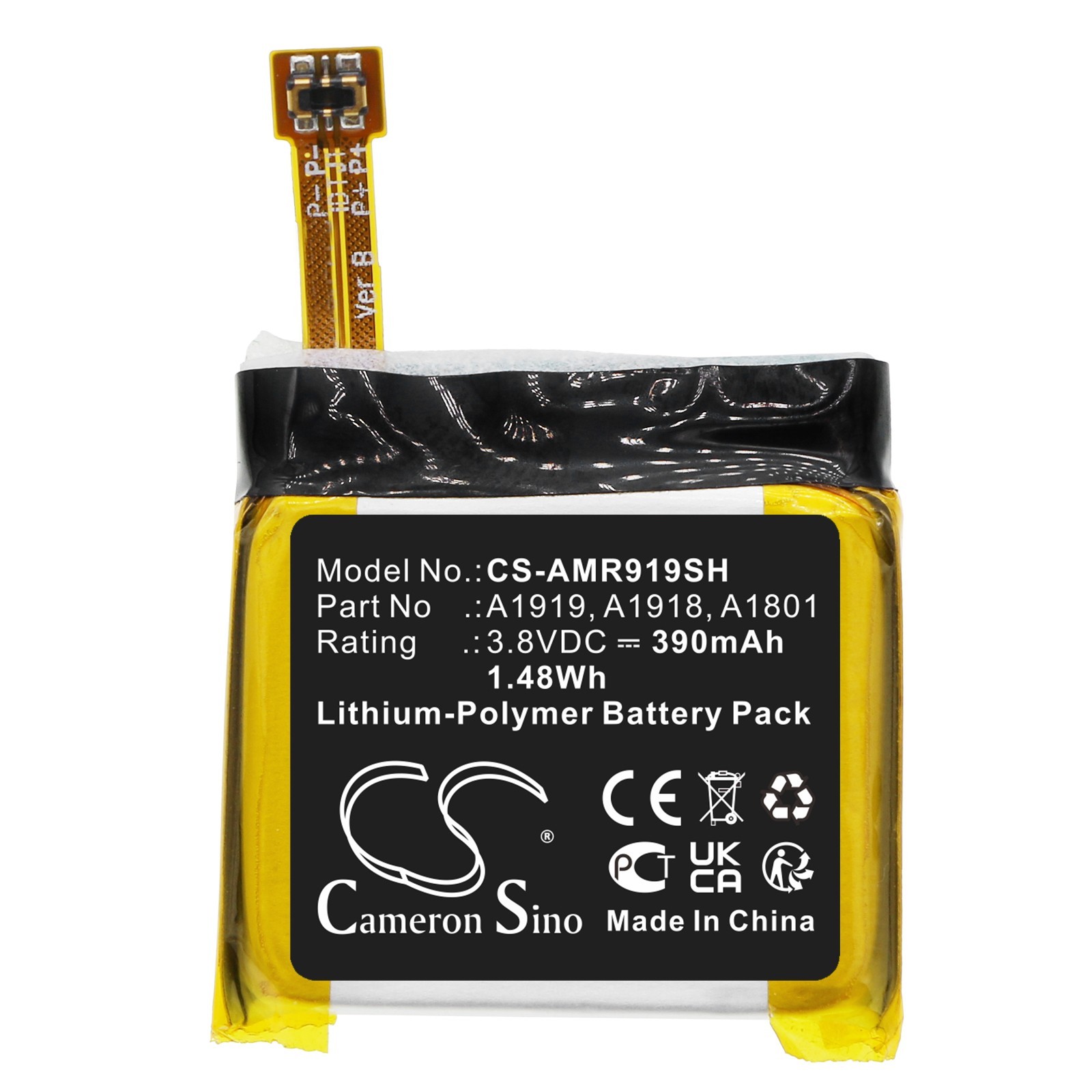 BATTERIE Li-Polymer 390mAh Type A1919 A1918 A1801 For Amazfit T-Rex T-Rex PRO