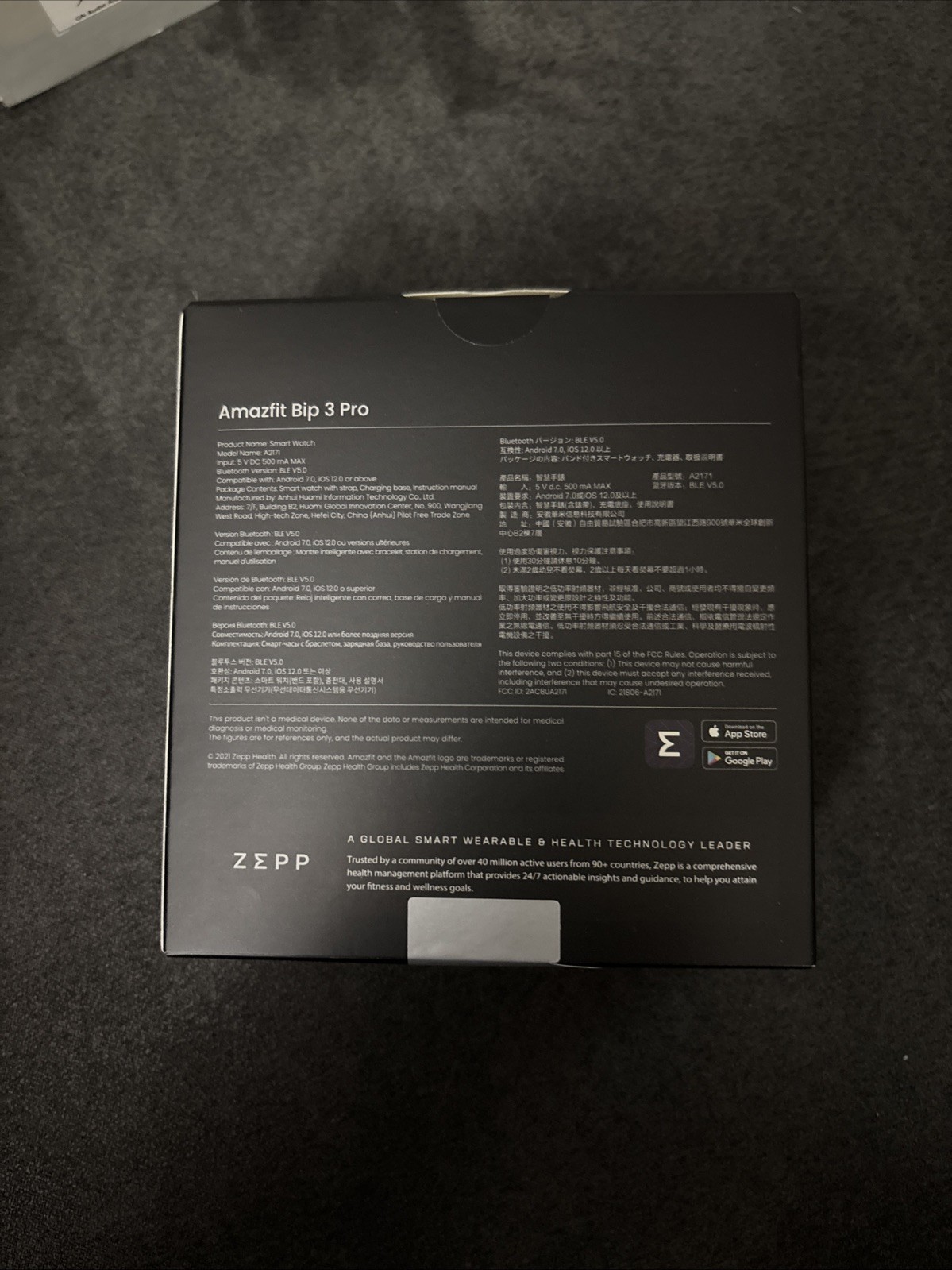 Amazfit Bip 3 Pro A2171 Smartwatch, Cream
