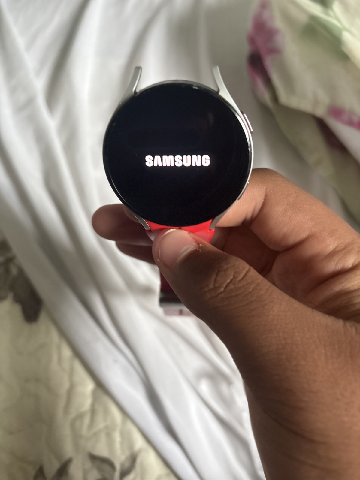 Generic Smartwatch with Red and Black Bands