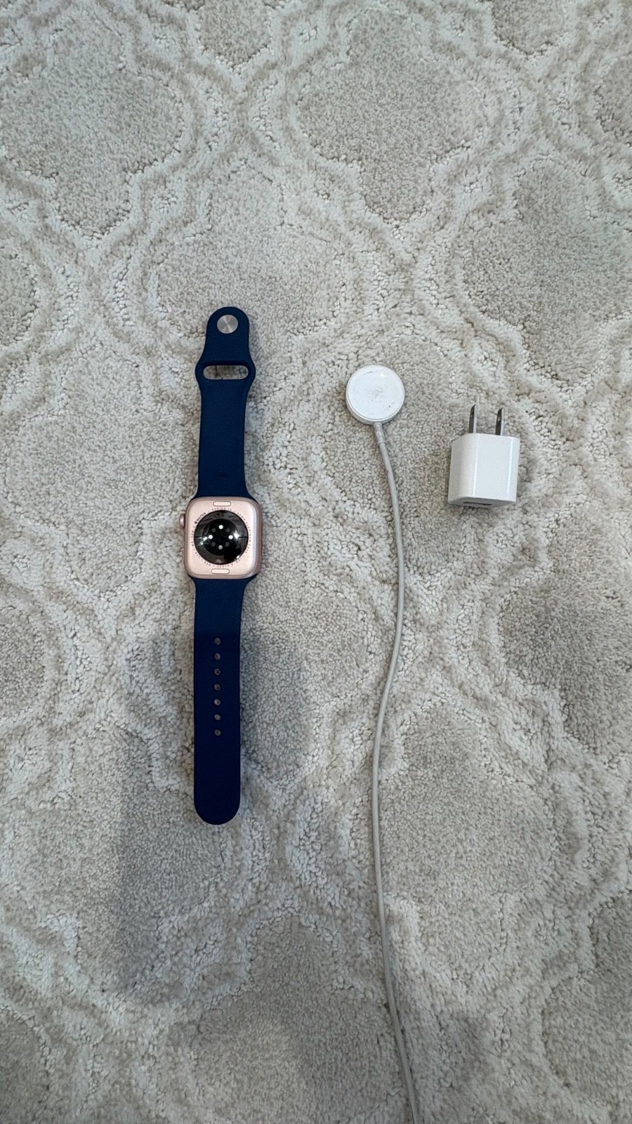 Apple Watch Series 10 42mm GPS/LTE Rose Gold Case Navy Band MWX93LW/A