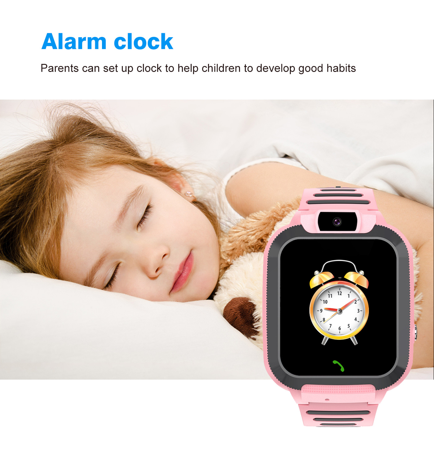 KIDS Smart Watch with SOS Button IP67 Waterproof TFT Display Magnetic Charging