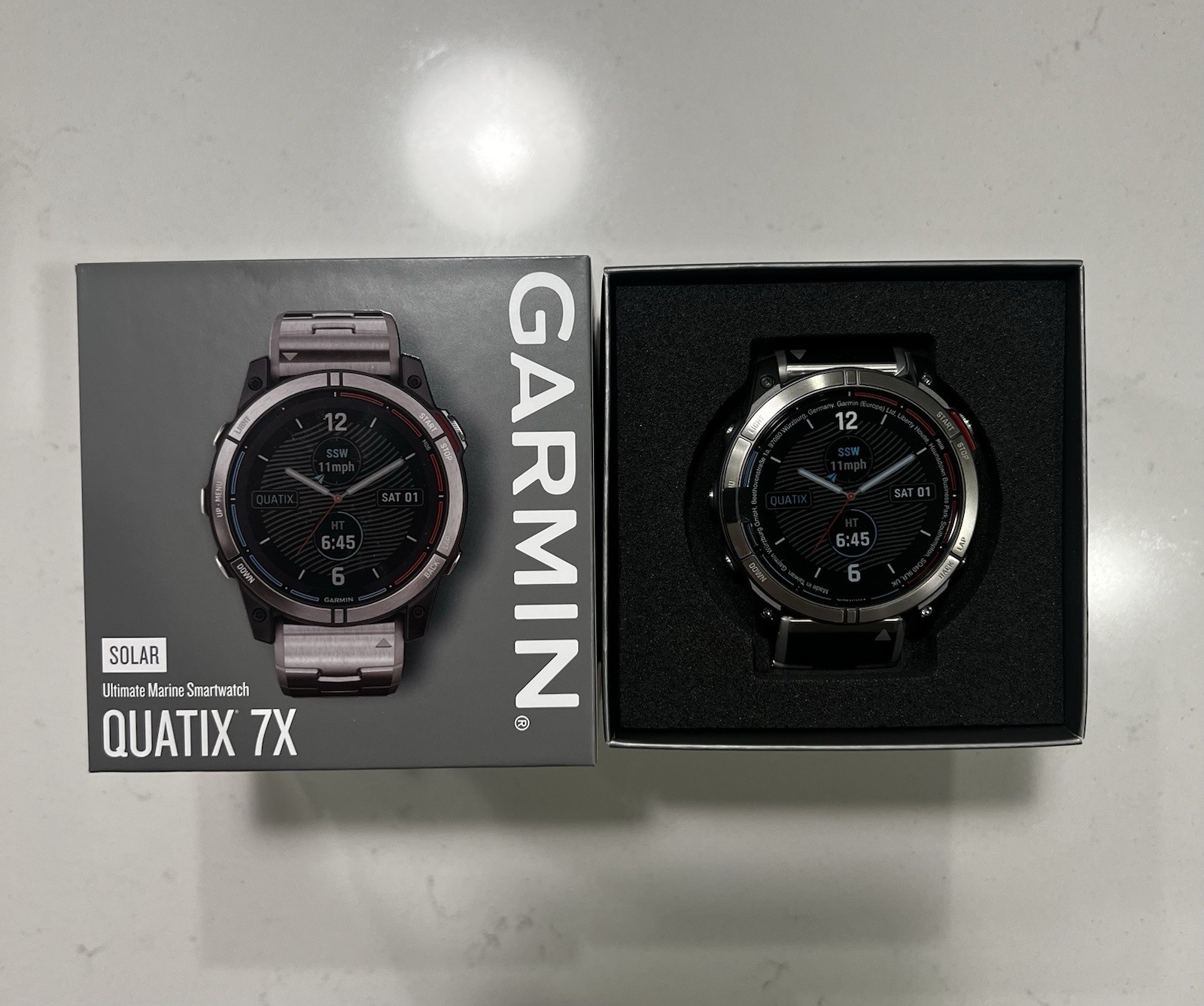 Garmin Quatix 7X Solar Edition GPS Smartwatch Titanium Sapphire Solar 51mm