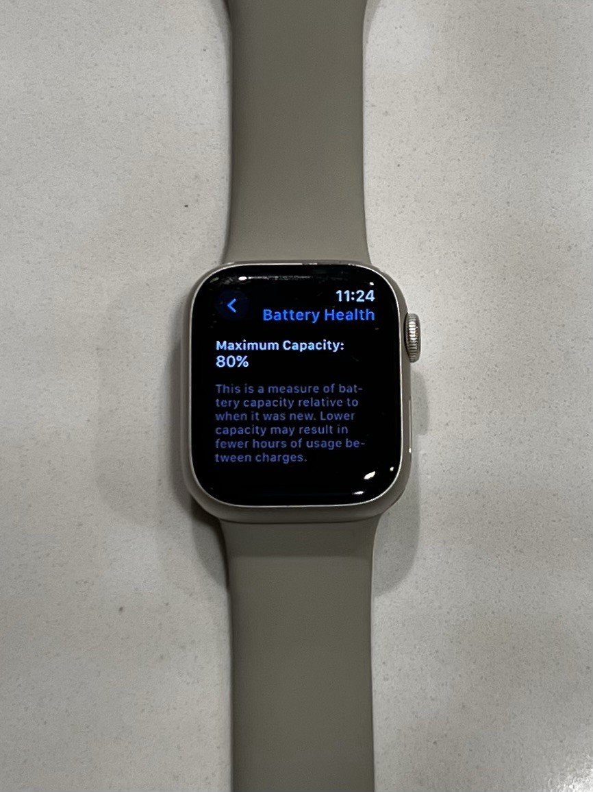 Apple Watch Series 7 GPS Cellular 41mm Aluminum Sport Band – Starlight MKMY3LL/A