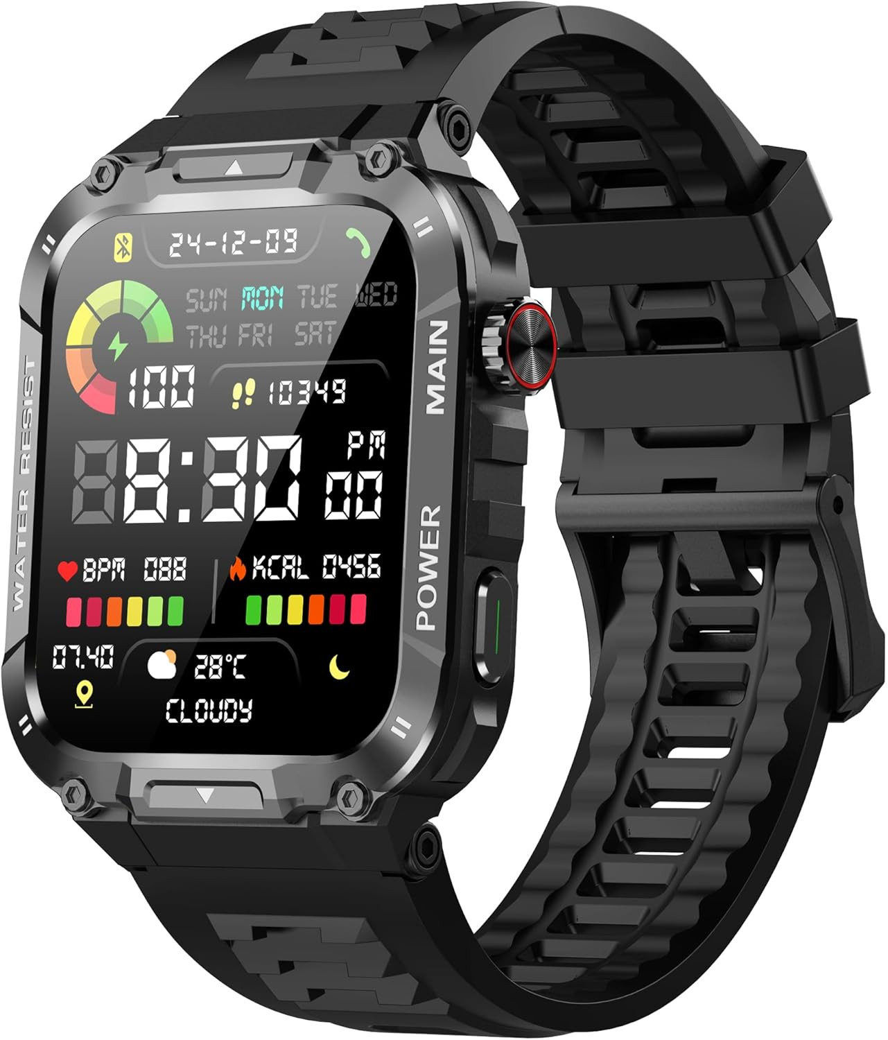 Reloj Inteligente Militar para Hombres (responder/hacer llamadas) Smart Watch US