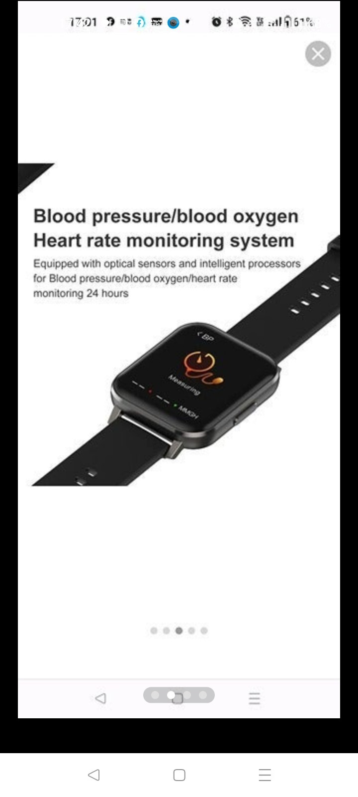 Smart Watch 1.78 inch Screen Heart Rate Monitor Fitness Tracker relogio…