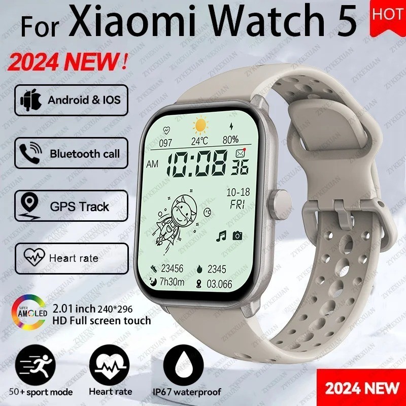 Xiaomi Watch 5 Global Version Smart Watch for Men & Women HD AMOLED Display Blue