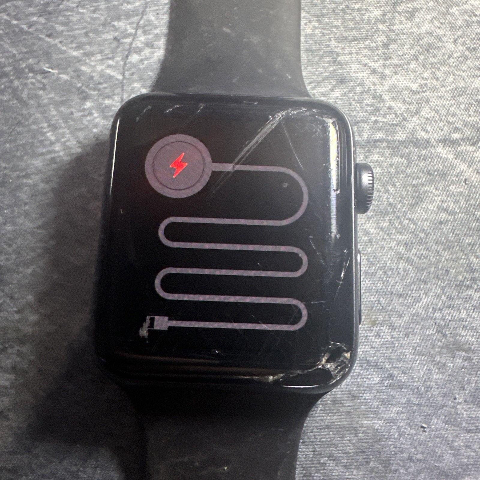 Apple Watch Series 2 42mm Aluminum Case Space Grey, Black/Gray TESTED WORKS