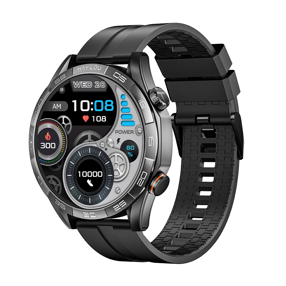 Solar 5 Voice Calling Smartwatch 1.58” AMOLED Display 60Hz Smart Watch 24H Heal