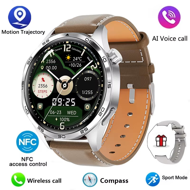 GT5 PRO Smart Watch Men Watch 5 Pro AMOLED HD Screen Bluetooth Call GPS Trajecto
