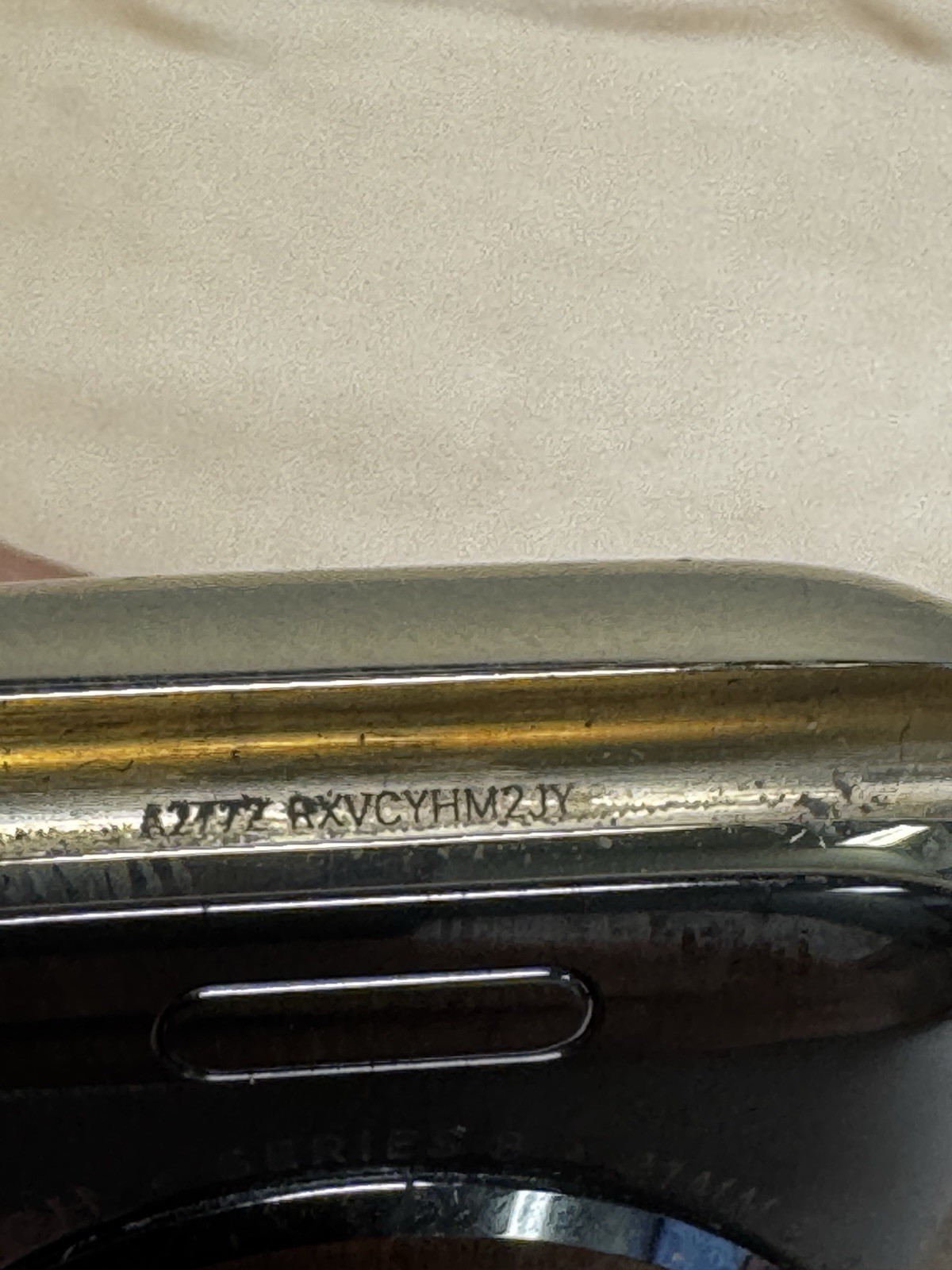 Apple Watch Series 8 41mm GPS + Cellular Stainless Steel Gold – Cracked Back