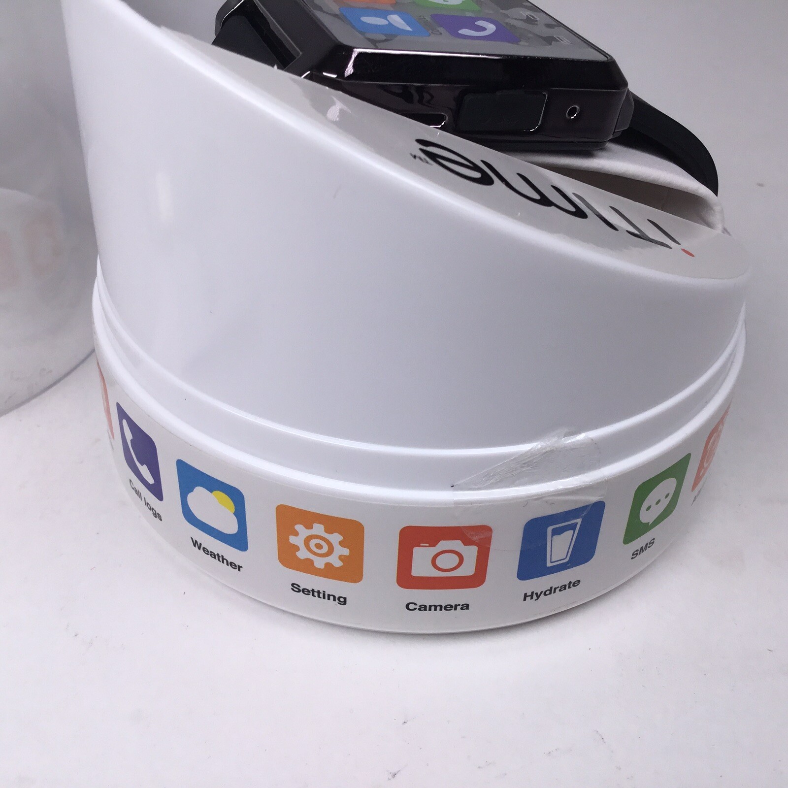 iTime Smart Watch Black Silicone Band Touch Screen Control For Android. NOB