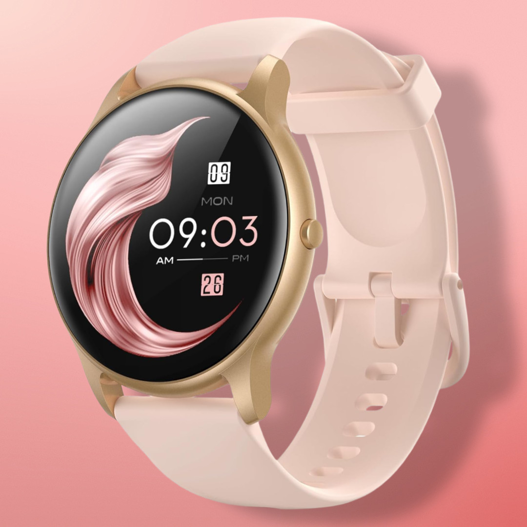 Smart Watch for Women 5ATM Waterproof Fitness Tracker 100+ Sports Modes Pink